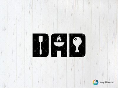 Dad BBQ Design, Best for dad, best on t-shirt, best to be applied with heat transfer vinyl