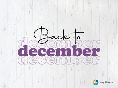 December Typography Design, Best for Swiftie fans, best on t-shirt, best to be applied with screen printing