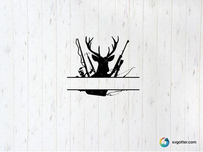 Deer Silhouette with Antlers, Best for hunters, best on wall art, best to be applied with screen printing