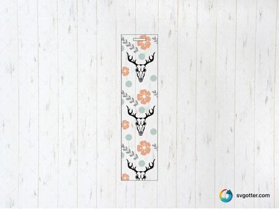 Deer Skull Floral Pattern, Best for artists, best on wall art, best to be applied with sublimation