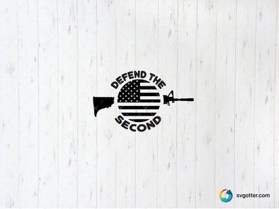 Defend the Second Amendment, Best for activists, best on t-shirt, best to be applied with screen printing