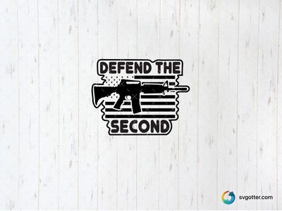 Defend the Second Amendment, Best for activists, best on t-shirt, best to be applied with screen printing