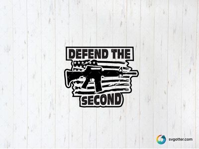 Defend the Second Amendment, Best for activists, best on t-shirt, best to be applied with screen printing