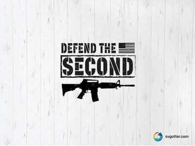 Defend the Second Amendment, Best for activists, best on t-shirt, best to be applied with screen printing