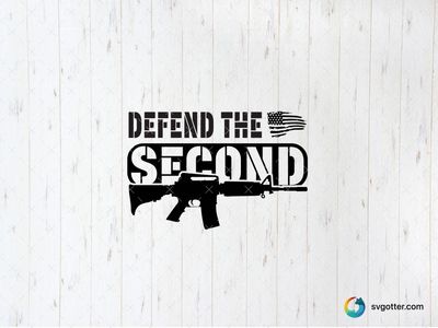 Defend the Second Amendment, Best for activists, best on t-shirt, best to be applied with screen printing