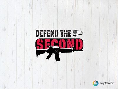 Defend the Second Amendment, Best for activists, best on t-shirt, best to be applied with screen printing