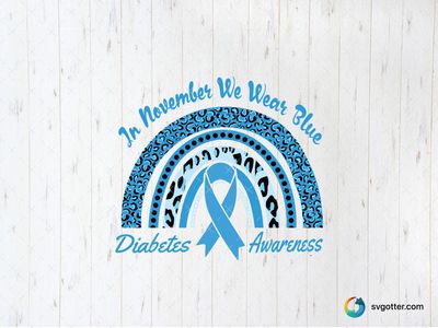Diabetes Awareness Design, Best for health advocates, best on t-shirt, best to be applied with heat transfer vinyl