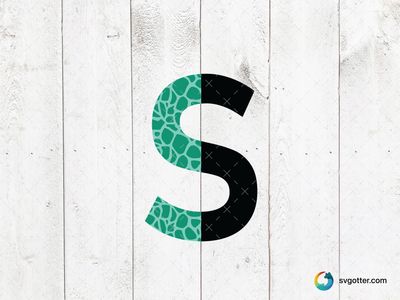 Dinosaur Pattern Letter S, Best for children, best on t-shirt, best to be applied with sublimation