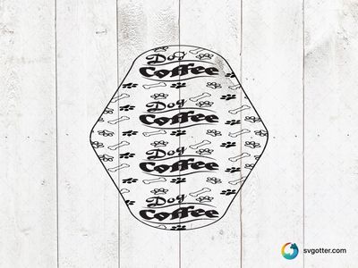 Dog Coffee Keychain Design, Best for pet lovers and coffee enthusiasts, best on keychains, best to be applied with sublimation or engraving