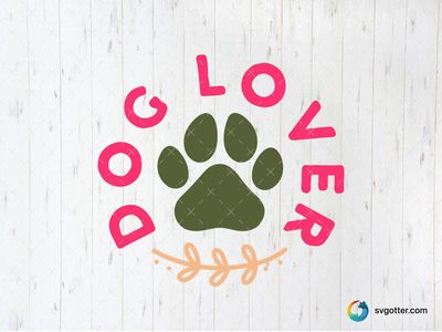 Dog Lover Paw Print, Best for pet lovers, best on t-shirt, best to be applied with heat transfer vinyl
