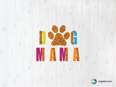 Dog Mama Leopard Print, Best for pet lover, best on t-shirt, best to be applied with heat transfer vinyl