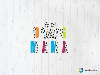 Dog Mama Paw Print, Best for pet lover, best on t-shirt, best to be applied with heat transfer vinyl