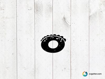 Donut Silhouette, Best for artists, best on t-shirt, best to be applied with screen printing
