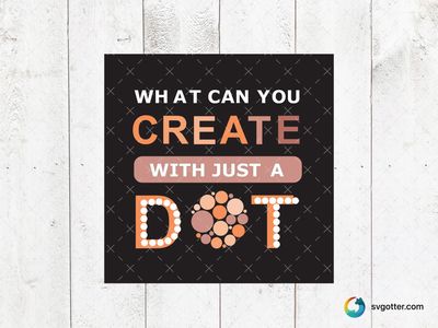 Dot Day Creativity, Best for artists, best on t-shirt, best to be applied with screen printing