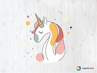 Dreamy Pastel Unicorn, Best for children, best on t-shirt, best to be applied with sublimation