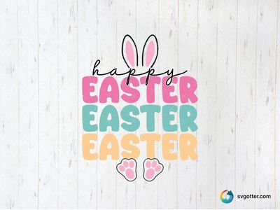 Easter Bunny Design, Best for holiday enthusiast, best on t-shirt, best to be applied with heat transfer vinyl