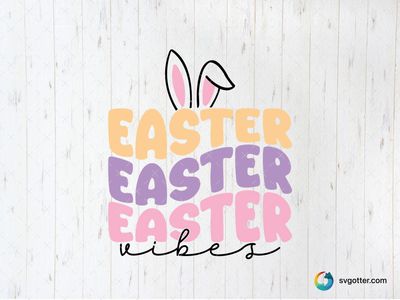 Easter Bunny Ears Design, Best for holiday enthusiast, best on t-shirt, best to be applied with sublimation
