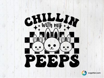 Easter Bunny with Eggs, Best for children, best on t-shirt, best to be applied with sublimation