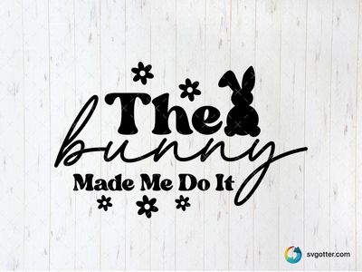 Easter Bunny with Eggs, Best for children, best on t-shirt, best to be applied with sublimation