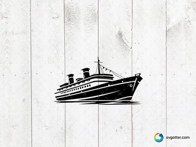 Elegant Cruise Ship Illustration, Best for traveler, best on wall art, best to be applied with screen printing