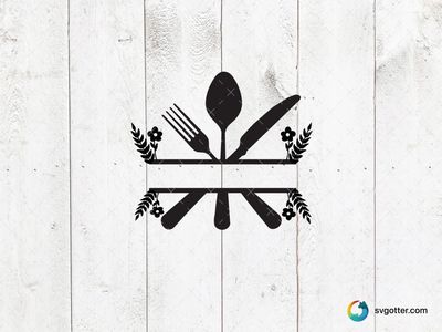 Elegant Cutlery Design, Best for home decor enthusiasts, best on wall art, best to be applied with decal application