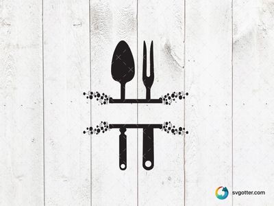 Elegant Cutlery Silhouette, Best for home decor enthusiasts, best on wall art, best to be applied with decal application