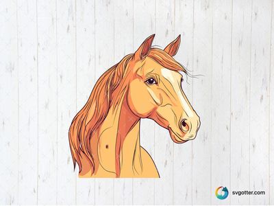 Elegant Horse Illustration, Best for horse lovers, best on wall art, best to be applied with print and cut