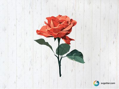 Elegant Red Rose, Best for flower enthusiasts, best on wall art, best to be applied with sublimation