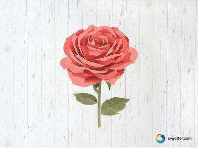 Elegant Rose Illustration, Best for gardeners, best on wall art, best to be applied with sublimation