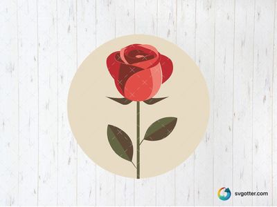 Elegant Rose Illustration, Best for gardeners, best on wall art, best to be applied with sublimation