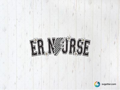 ER Nurse Racing Design, Best for nurses, best on t-shirt, best to be applied with heat transfer vinyl