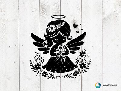 Ethereal Angel Silhouette, Best for spiritual enthusiasts, best on wall art, best to be applied with sublimation