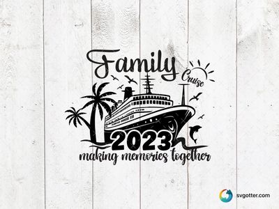 Family Cruise Memories, Best for family, best on t-shirt, best to be applied with heat transfer vinyl