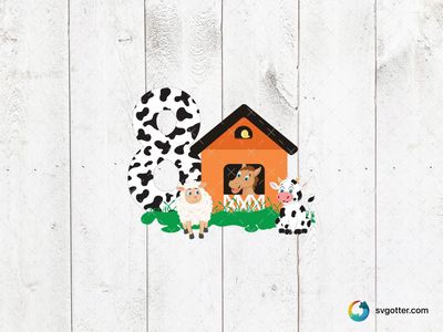 Farm Animal Number 8, Best for children, best on t-shirt, best to be applied with sublimation