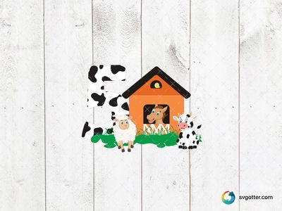 Farm Animal Number Five, Best for children, best on t-shirt, best to be applied with sublimation