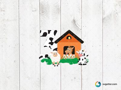 Farm Animal Number Three, Best for child, best on t-shirt, best to be applied with sublimation