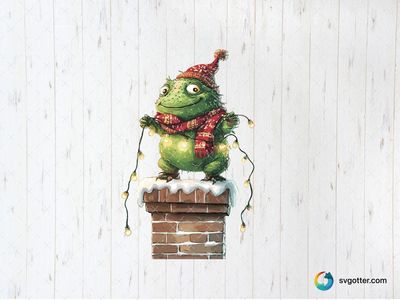 Festive Grinch on Chimney, Best for holiday enthusiasts, best on t-shirt, best to be applied with sublimation