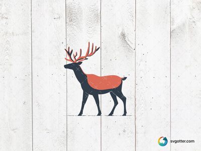 Festive Reindeer Silhouette, Best for holiday enthusiast, best on wall art, best to be applied with sublimation