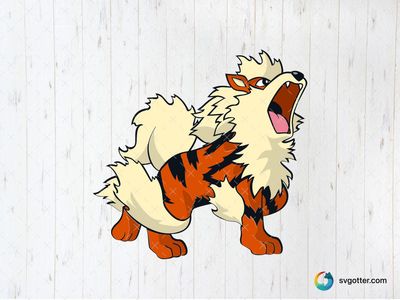 Fierce Arcanine, Best for Pokemon fans, best on t-shirt, best to be applied with sublimation