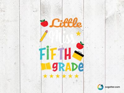 Fifth Grade School Design, Best for students, best on t-shirt, best to be applied with heat transfer vinyl