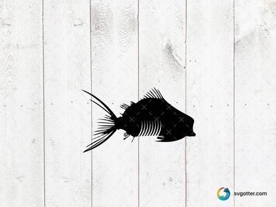 Fish Silhouette, Best for fishermen, best on t-shirt, best to be applied with screen printing
