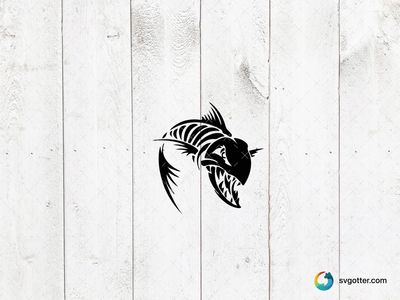 Fish Skeleton Design, Best for fishermen, best on t-shirt, best to be applied with screen printing