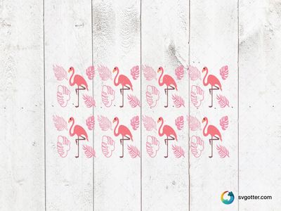 Flamingo Tropical Pattern, Best for tropical theme lovers, best on tote bags, best to be applied with sublimation