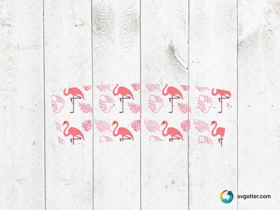 Flamingo Tropical Pattern, Best for summer enthusiasts, best on mug, best to be applied with sublimation