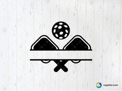 Floorball Paddle and Ball Icon, Best for sports enthusiasts, best on t-shirt, best to be applied with screen printing