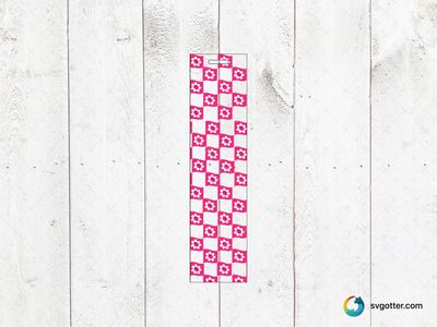 Floral Checkered Stationery, Best for artists, best on notebook cover, best to be applied with print and cut