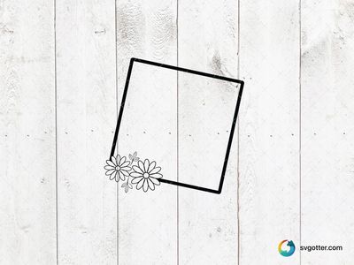 Floral Frame Outline, Best for artist, best on wall art, best to be applied with paper crafting