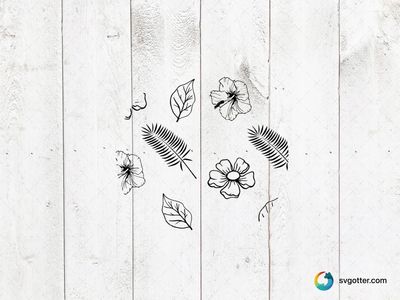 Floral and Leaf Keychain Design, Best for nature enthusiasts, best on keychains, best to be applied with engraving