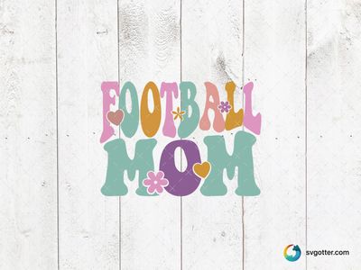 Football Mom Design, Best for mom, best on t-shirt, best to be applied with heat transfer vinyl