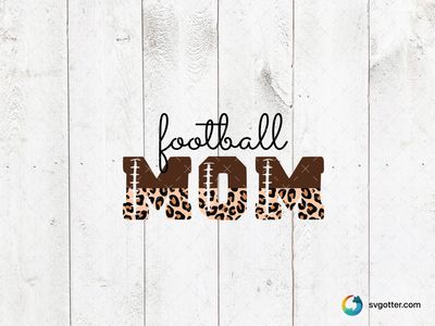 Football Mom Leopard Print, Best for mom, best on t-shirt, best to be applied with heat transfer vinyl